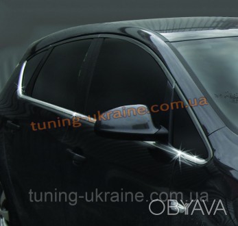  Нижние молдинги стекол Omsa на Opel Astra J 2009-2015 изготовлены из пищевой не. . фото 1
