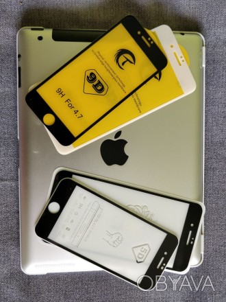 В наличии защитные стекла на все модели iPhone:

- обычные - 100 грн;
- 3D (б. . фото 1