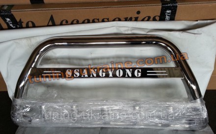  Кенгурятник с надписью на SsangYong Actyon 2006-2011 состоит из трубы диаметром. . фото 2