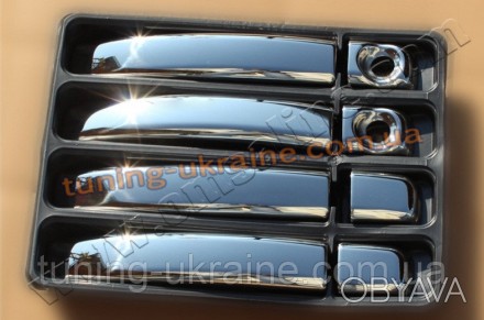  Накладки на ручки из АБС пластика Omsa на Opel Movano B 2010. Металлический бле. . фото 1