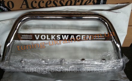  Кенгурятник с надписью на Volkswagen Amarok 2010 состоит из трубы диаметром 60м. . фото 2