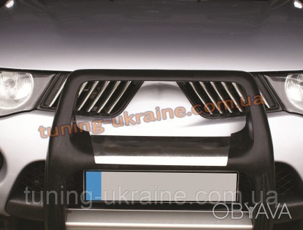  Накладки на решетку радиатора Omsa на Mitsubishi L200 2006-2012 изготовлены из . . фото 1