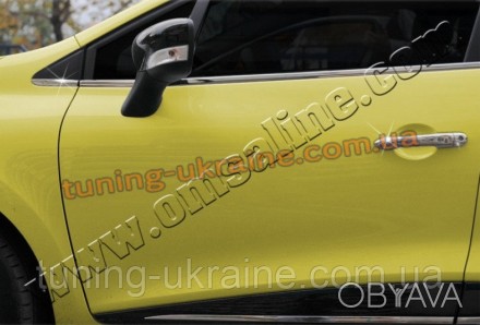  Накладки на ручки Omsa на Renault Clio 2012 изготовлены из пищевой нержавейки к. . фото 1