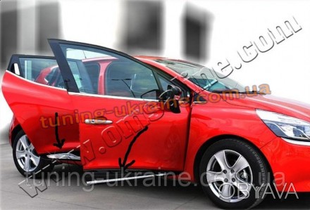  Молдинг на двери Omsa на Renault Clio 2012 изготовлены из пищевой нержавейки ко. . фото 1