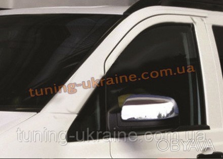  Накладки на зеркала АБС пластика Omsa на Mercedes Vito W639 2003-2010. Металлич. . фото 1