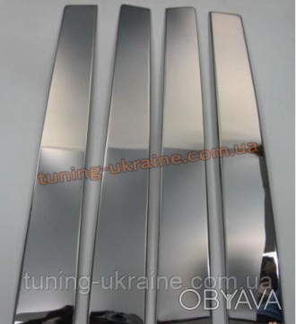  Молдинги дверных стоек Omsa на Kia Sorento 2009-2012 изготовлены из пищевой нер. . фото 1