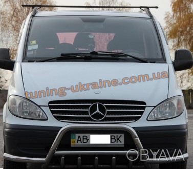  Кенгурятник на Mercedes Vito 2003-2010 состоит из трубы диаметром 60мм и перемы. . фото 1