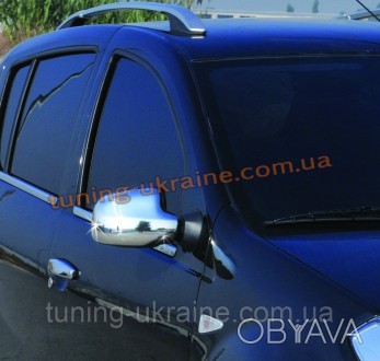  Накладки на зеркала Omsa на Dacia Logan MCW 2004 изготовлены из пищевой нержаве. . фото 1