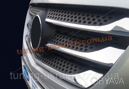  Накладки на решетку радиатора Omsa на Mercedes Vito W447 2014 изготовлены из пи. . фото 1