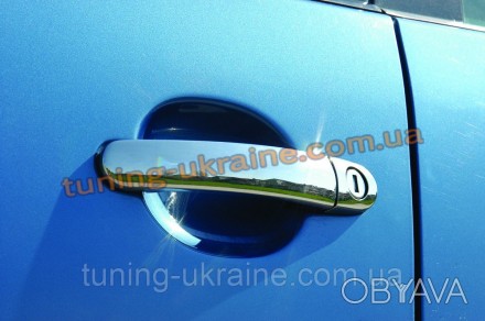  Накладки ручки из АБС пластика Libao на Volkswagen Tiguan 2008-2011. Металличес. . фото 1