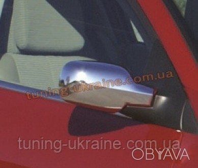  Накладки на зеркала из АБС пластика Omsa на Renault Megane 2002-2009. Металличе. . фото 1