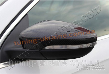  Накладки на зеркала карбон Omsa на Volkswagen Passat CC 2008 изготовлены из пищ. . фото 1
