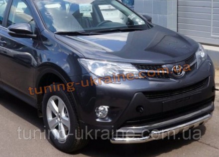 Защита переднего бампера Ус с клыками D76 на Toyota RAV 4 2013. Харків. фото 1 Защита переднего бампера Ус с клыками D76 на Toyota RAV 4 2013. Харків. фото 1