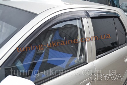 Дефлекторы боковых окон COBRA TUNING на FAW VITA Hatchback 2007+. Ветровики на а. . фото 1