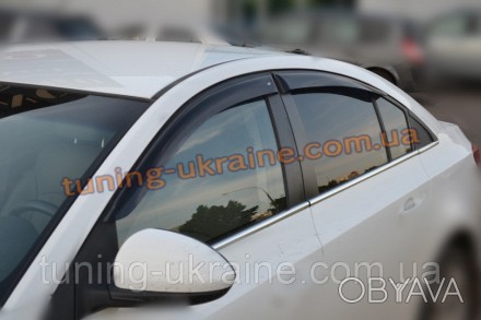 Дефлекторы боковых окон COBRA TUNING на CHEVROLET CRUZE Sedan 2008-2012. Ветрови. . фото 1