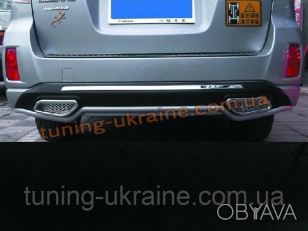 Накладка на бампер задняя Subaru Outback 2013+ выполнена из качественного и проч. . фото 1