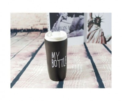 Термокружка керамическая "My bottle" черная.. Чернігів. фото 1 Термокружка керамическая "My bottle" черная.. Чернігів. фото 1