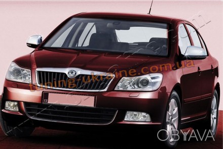  Накладки зеркала Carmos на Skoda Octavia A5 2009-2014 изготовлены из нержавейки. . фото 1