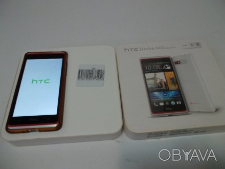 
Мобильный телефон HTC 600 dual silver #1328
 - экран целый - стекло целое - сен. . фото 1