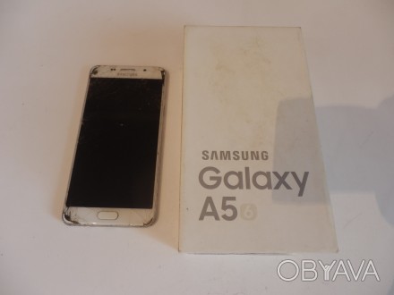 
Смартфон б/у Samsung Galaxy A5 2016 Duos SM-A510 16Gb White №6828 на запчасти
-. . фото 1