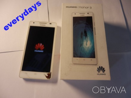 
Мобильный телефон Huawei Honor 3 White #665
 ( ДИСПЛЕЙ ЦЕЛЫЙ. СЕНСОР РАБОЧИЙ. С. . фото 1