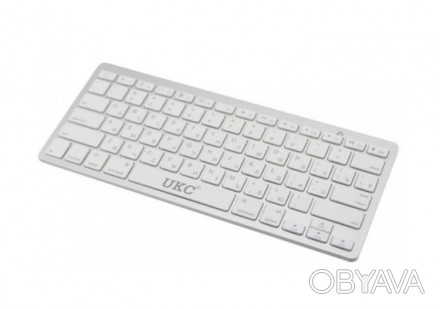  Стильна і компактна бездротова bluetooth клавіатура з плоскими розділеними клав. . фото 1