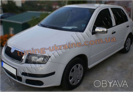  Накладки зеркала Carmos на Skoda Fabia 2007-2014 изготовлены из нержавейки кото. . фото 1