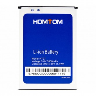 Батарея Homtom HT27/Pro 3000 mAh. Київ. фото 1 Батарея Homtom HT27/Pro 3000 mAh. Київ. фото 1