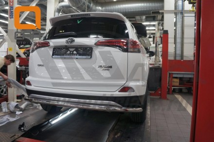 Защита заднего бампера Toyota RAV 4 2016+. Київ. фото 1 Защита заднего бампера Toyota RAV 4 2016+. Київ. фото 1