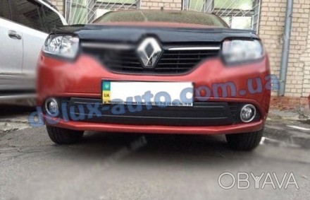 Решетка зимняя глянцевая на Renault Sandero 2013↗ гг. изготовлена из глянцевого . . фото 1