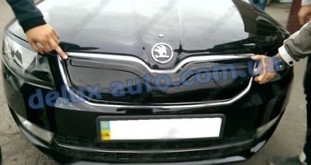 Зимняя накладка на решетку глянец на Skoda Octavia A7 2013↗ гг.. Харків. фото 1 Зимняя накладка на решетку глянец на Skoda Octavia A7 2013↗ гг.. Харків. фото 1