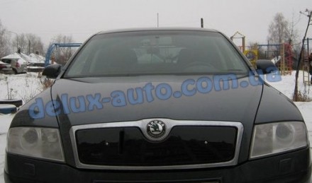 Зимняя матовая накладка на решетку (верхняя) на Skoda Octavia A5 2006-2010 гг.. Харків. фото 1 Зимняя матовая накладка на решетку (верхняя) на Skoda Octavia A5 2006-2010 гг.. Харків. фото 1