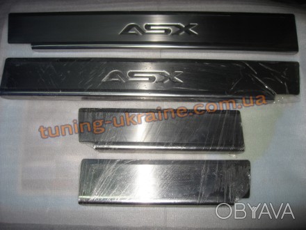 
Хром накладки на пороги надпись штамповкой для Mitsubishi ASX 2010-2012
комплек. . фото 1