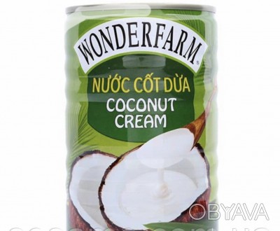 Кокосовый Крем натуральный Wonderfarm Coconut Cream 400ml (Вьетнам).Кокосовые кр. . фото 1