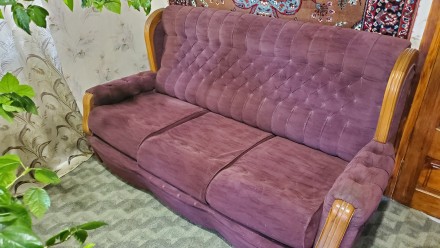 Продам диван, производство Черновцы, раскладной, на металлической сетке. Материа. . фото 2
