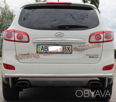  Защита заднего бампера на Hyundai Santa Fe 2006-2010 состоит из трубы диаметром. . фото 1