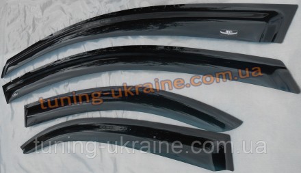 Дефлекторы боковых окон (ветровики) HIC для BMW X5 E53 2000-07. Выполнены из выс. . фото 4