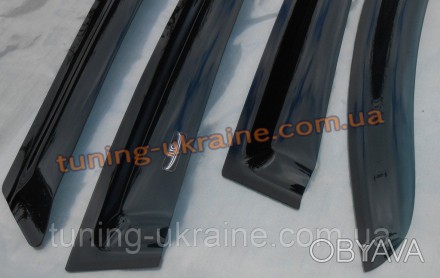 Дефлекторы боковых окон (ветровики) HIC для BMW X5 E53 2000-07. Выполнены из выс. . фото 1