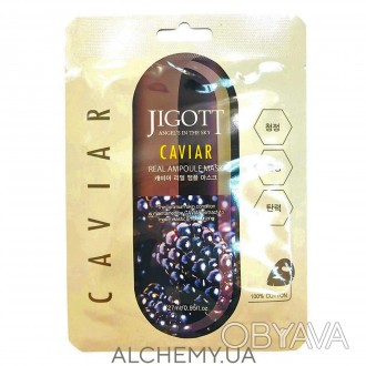 Ампульная маска с экстрактом черной икры Jigott Caviar Real Ampoule Mask
Маска д. . фото 1