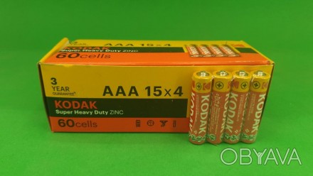 Батарейка (минипальчик) Кодак (ААА R3) солевые (Б-4) (4 шт) Тип: БатарейкаДополн. . фото 1
