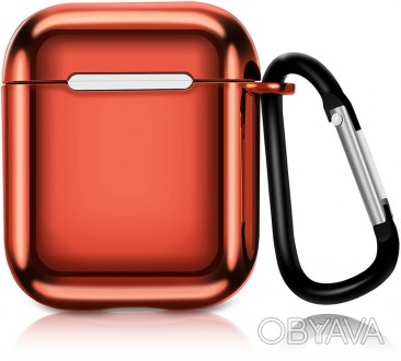 Кейс TOTO Electroplate TPU Cover Case AirPods Red. . фото 1