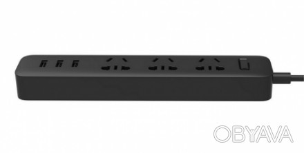 
Фильтр сетевой Xiaomi Mi Power Strip 3 розетки и 3 USB порта черный
Удлинитель . . фото 1