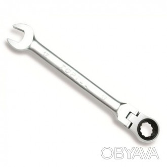 Ключ рожково-накидной трещоточный с шарниром TOPTUL 8мм AOAH0808. . фото 1
