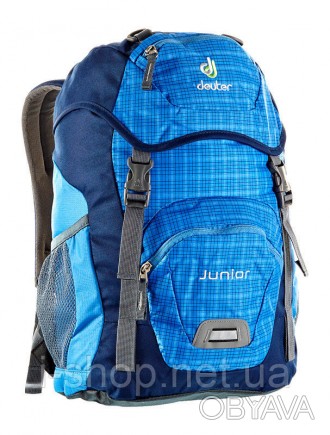 Многоцелевой функциональный детский рюкзак объёмом 18 л. Характеристики Deuter J. . фото 1