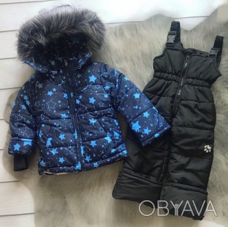 Зимняя куртка и полукомбинезон на овчине универсальный вариант
для малышей от 1 . . фото 1