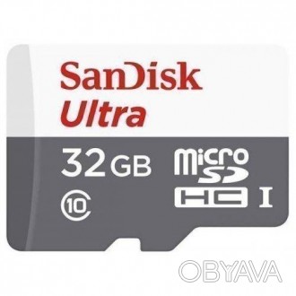 
Быстрая флеш карта SanDisk microSDHC Ultra 32GB Class 10 80MB/s (без адаптера) . . фото 1