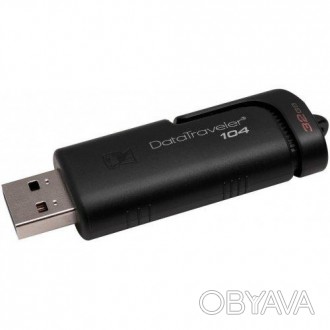 
Флешка Kingston DataTraveler 104 32GB USB 2.0 черная (DT104/32GB)
	
	
	ОБЪЕМ ПА. . фото 1