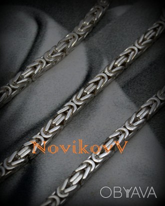 Стильная цепь плетения Лисий Хвост  , для мужчин и женщин , возможно изготовлени. . фото 1