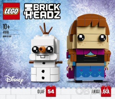 
	Lego BrickHeadz Анна и Олаф 41618
 
	Сборные фигуры из набора Лего 41618 выпол. . фото 1