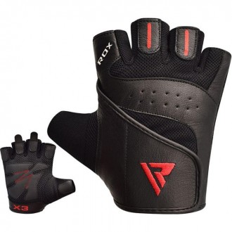 Перчатки для фитнеса RDX S2 Leather BlackТренируйтесь как профессионал и получай. . фото 8